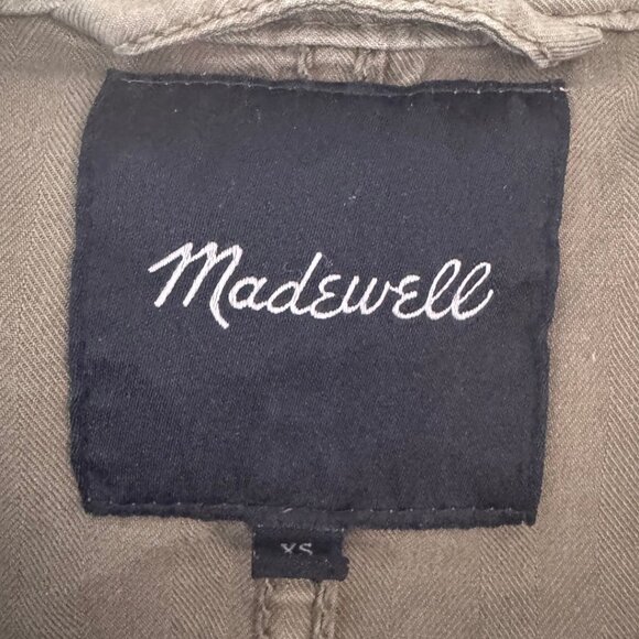 Madewell Tilden Military Green Hood Jacket 3/4 Length Women's XS - Picture 6 of 6